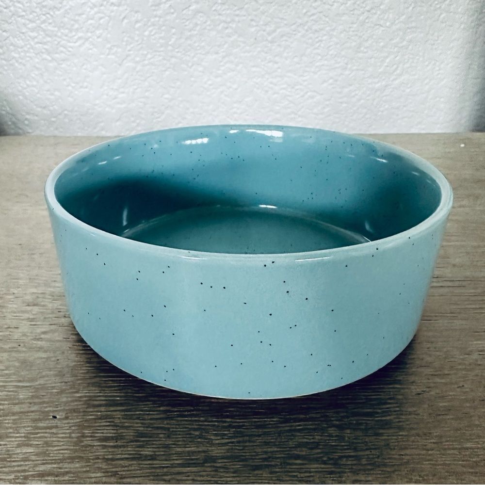 Blue Speckled Ceramic Round Decor Soup Cereal Bowl
